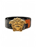 Versace La Medusa Python-print Belt