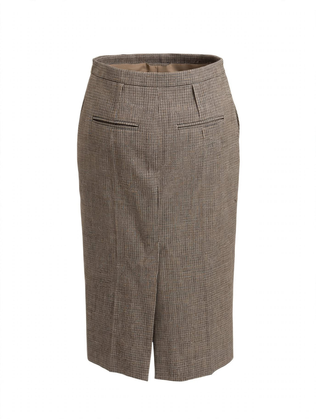Fendi Roma Tailored Wool Pencil Skirt