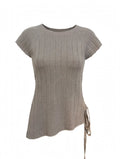 Lisa Yang short-sleeve cashmere top