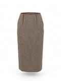 Fendi Roma Tailored Wool Pencil Skirt