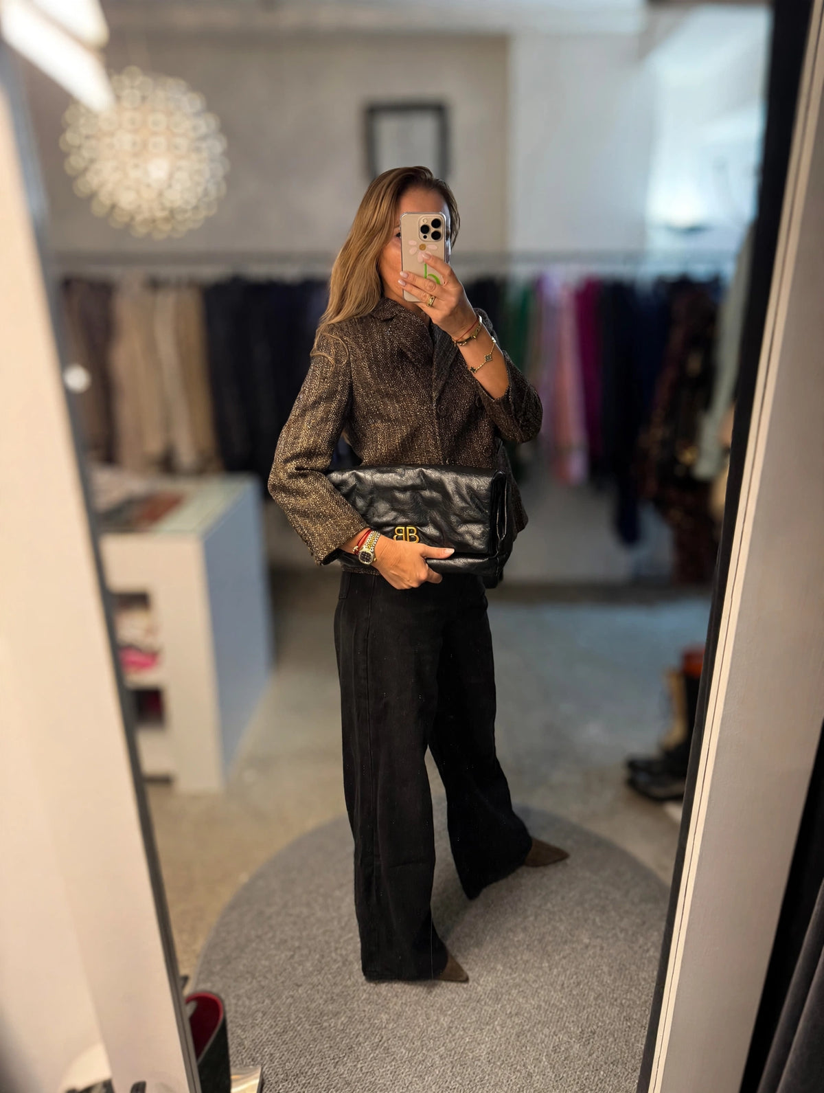 Balenciaga BB Icon Padded Clutch