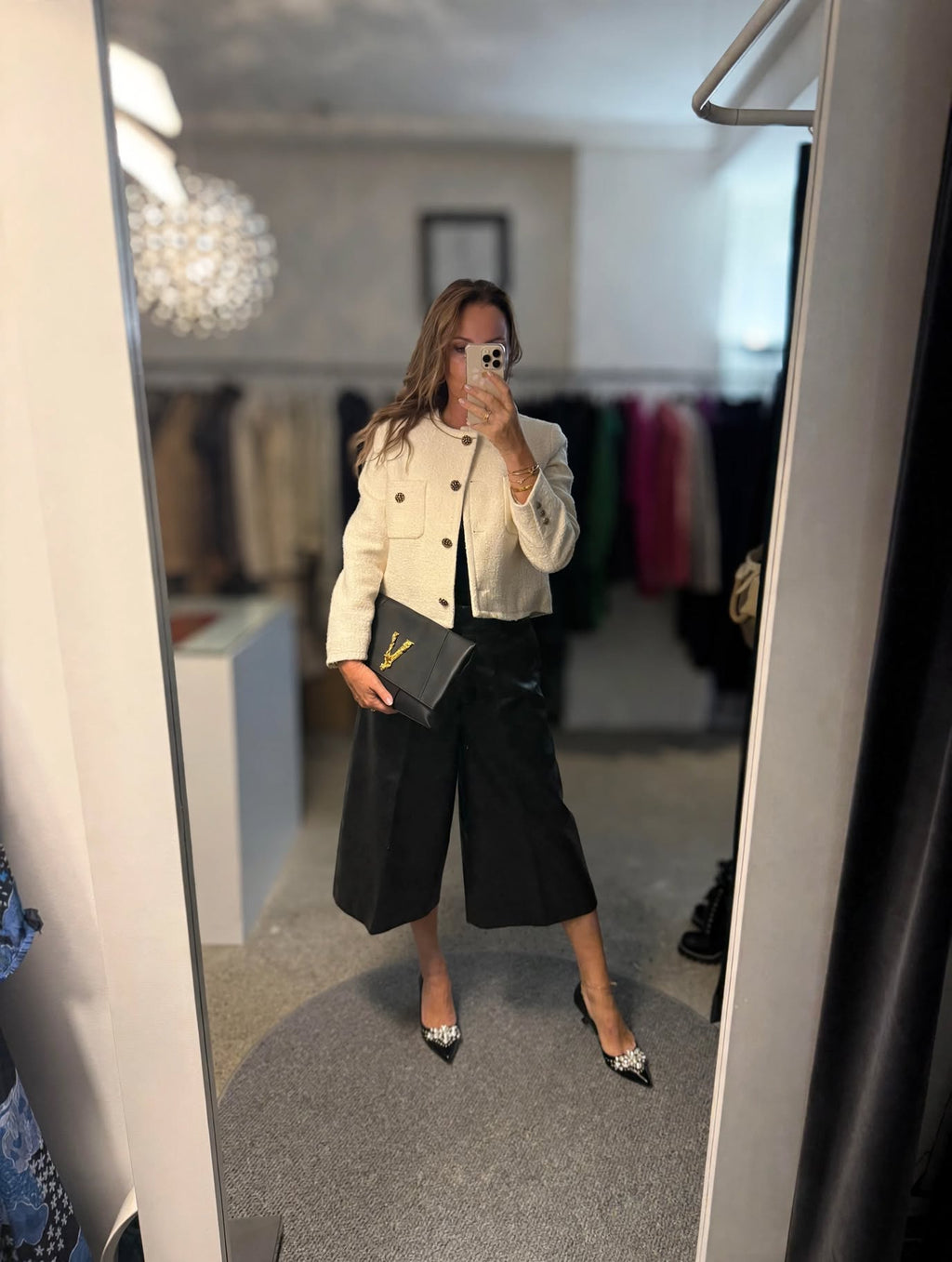 Ermanno Scervino faux-leather culottes
