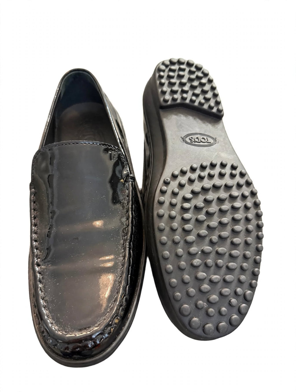 Tod`s Patent Leather Gommino Loafers